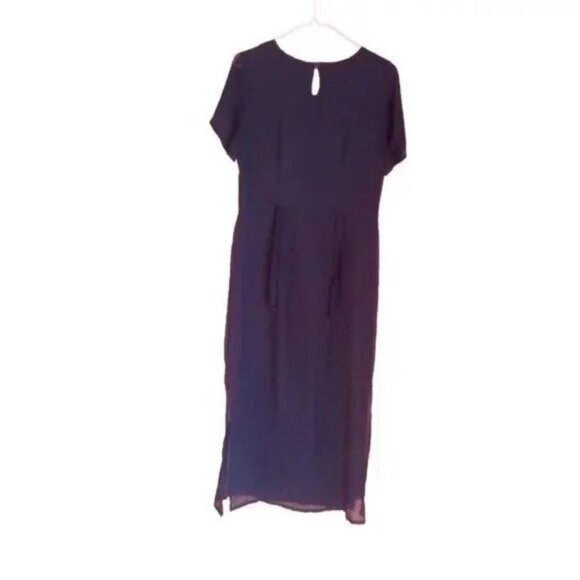 Fashion Bug black floral Maxi Dress size 6 - Picture 5 of 5